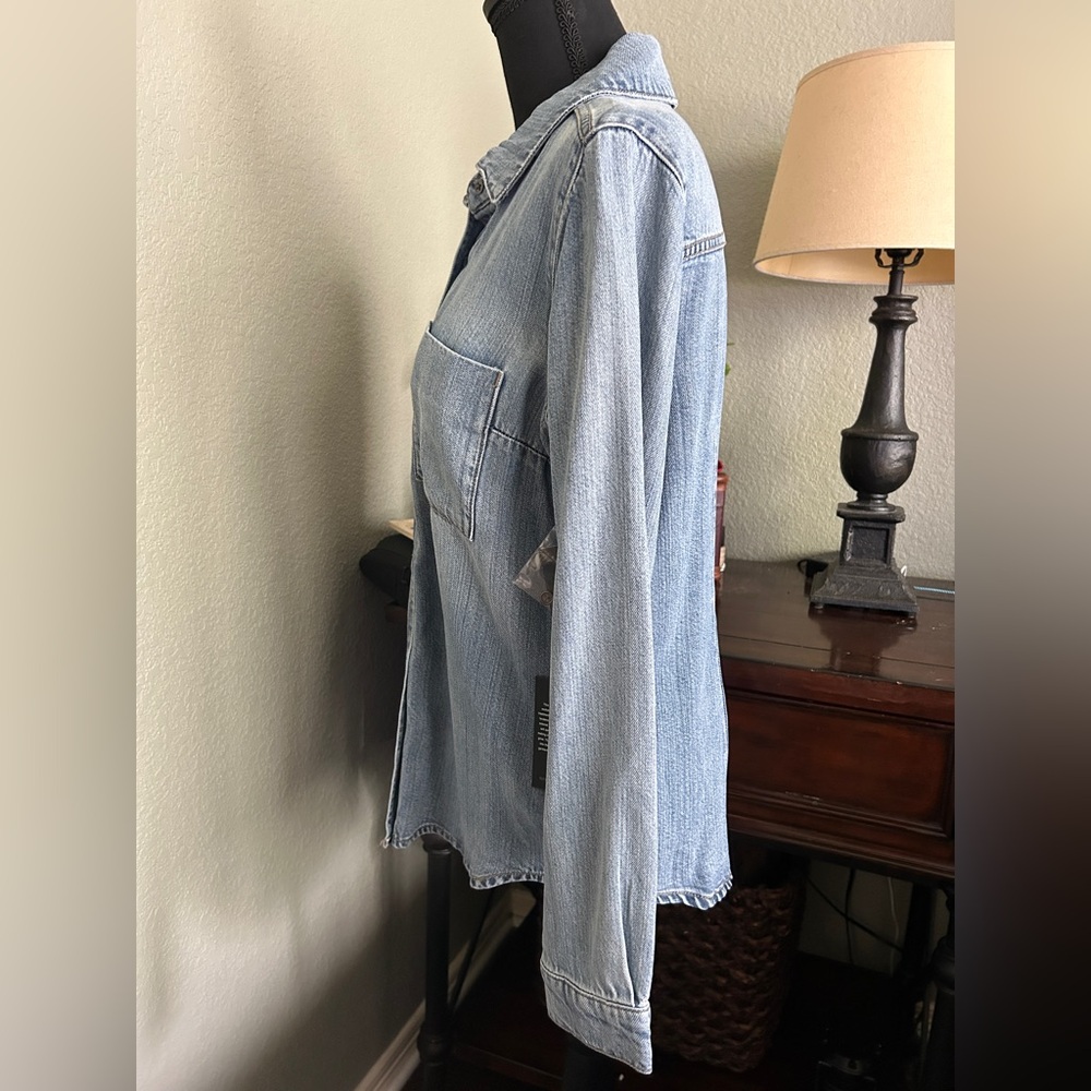 Kut From the Kloth Lyocell Chambray Button Down |… - image 3